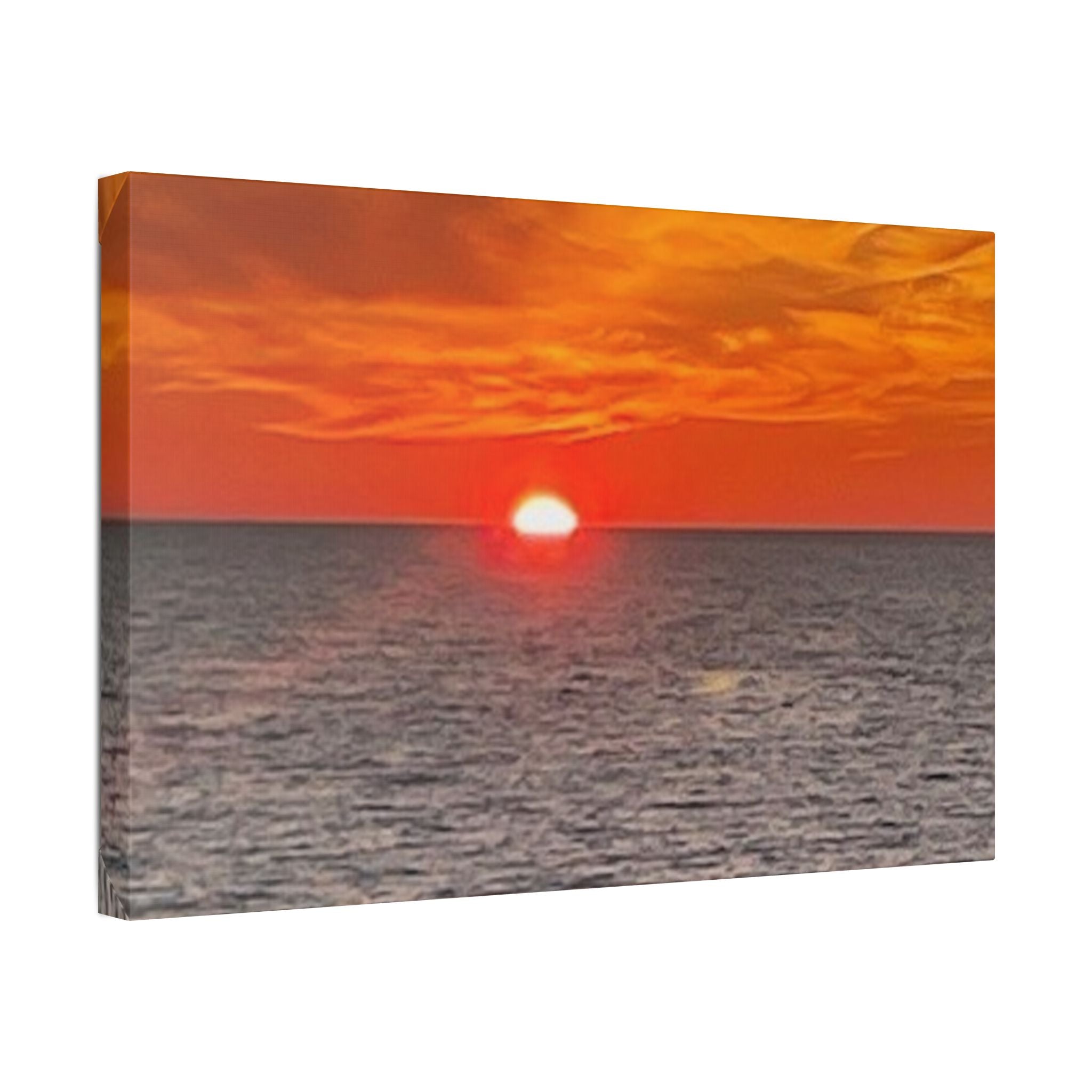 Classic Stretched Canvas Ocean Sunset