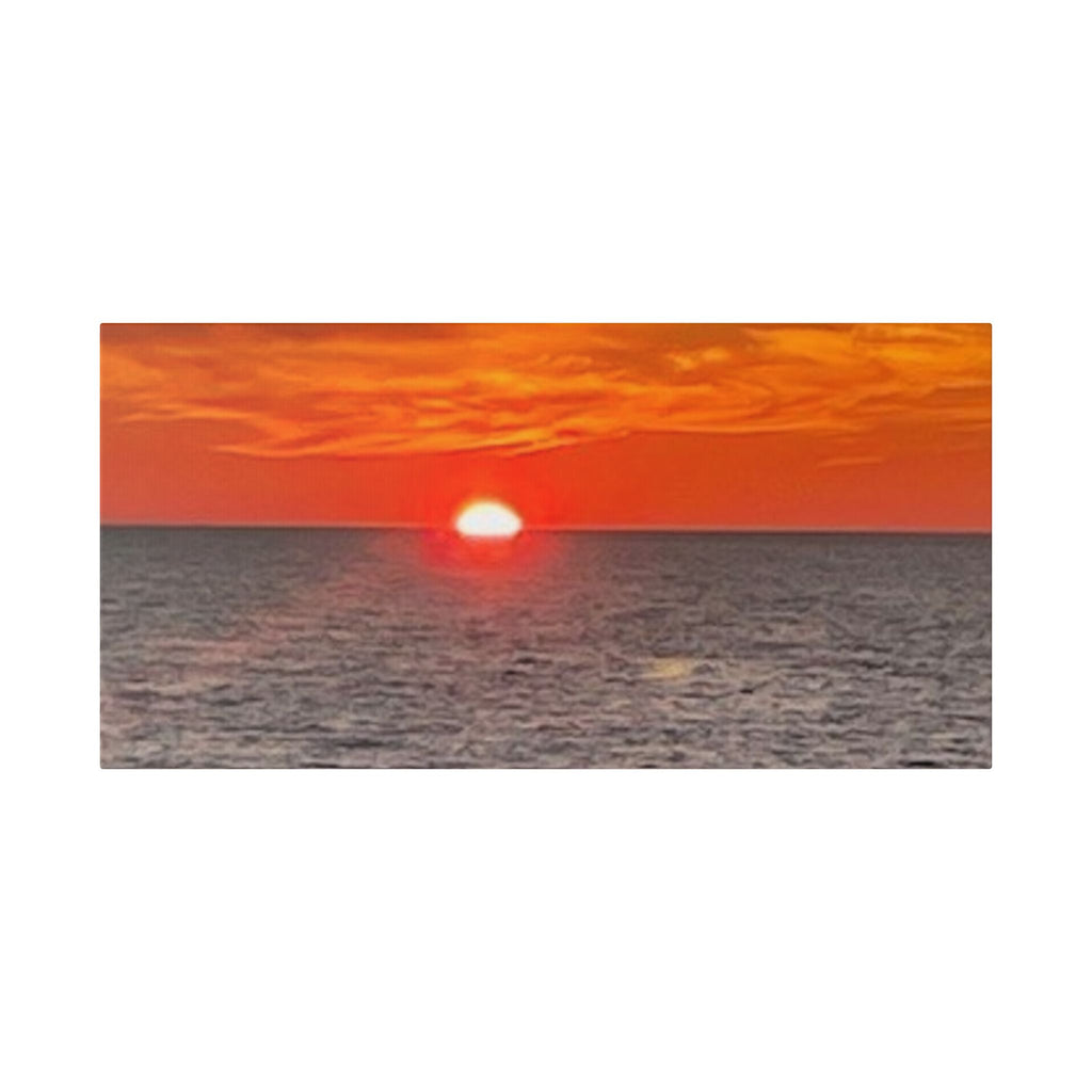 Classic Stretched Canvas Ocean Sunset