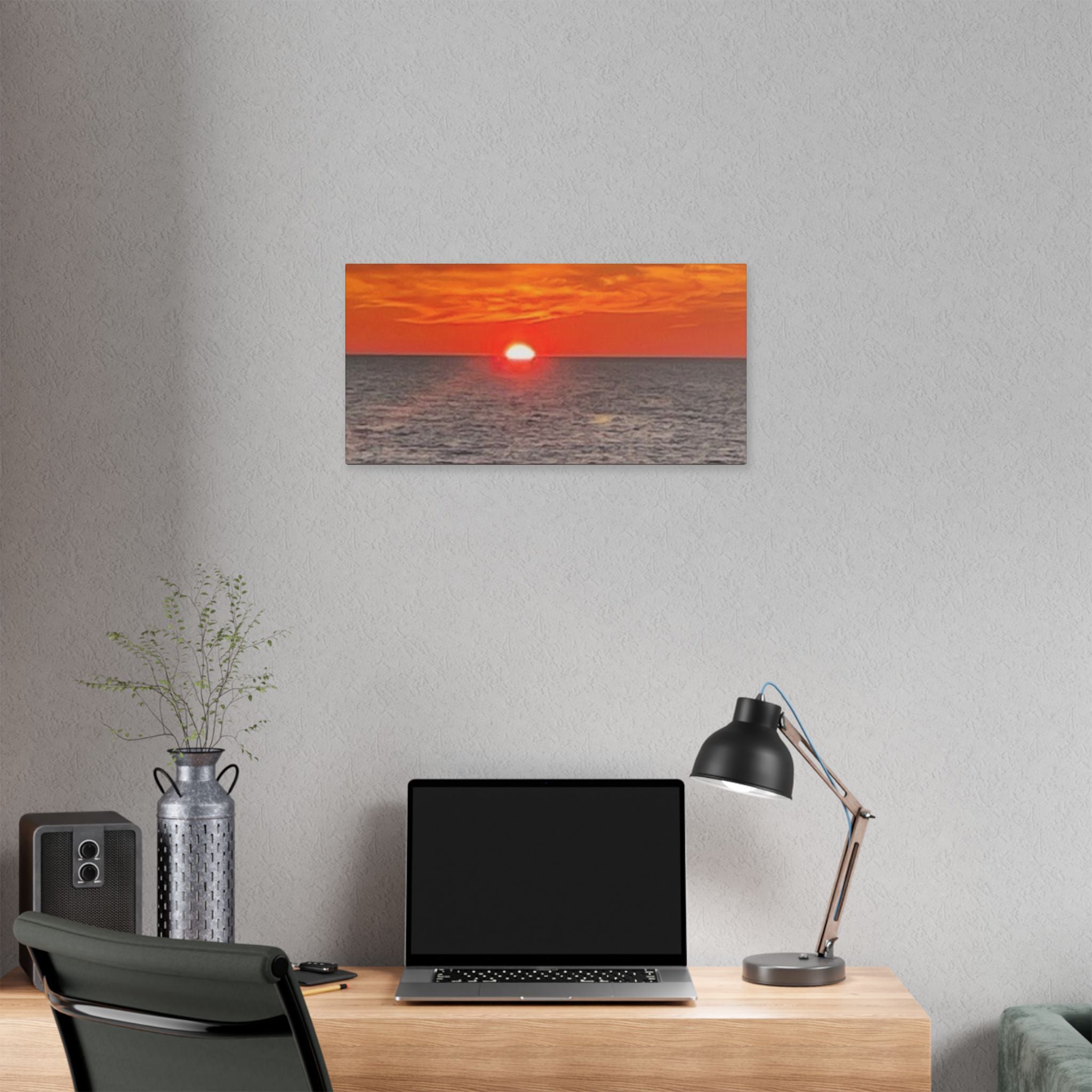 Classic Stretched Canvas Ocean Sunset