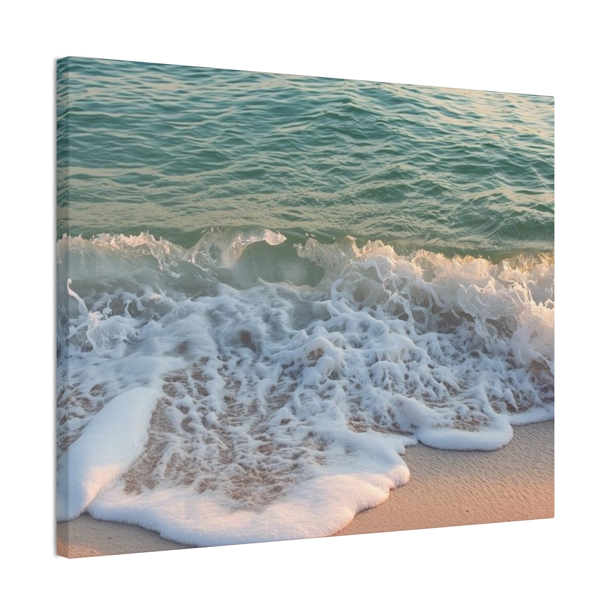 Beach Waves Canvas Print — Seashore Ocean Wall Art (Stretched Canvas 0.75")