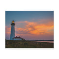 Lighthouse Sunset Canvas Print — Stretched Wall Art