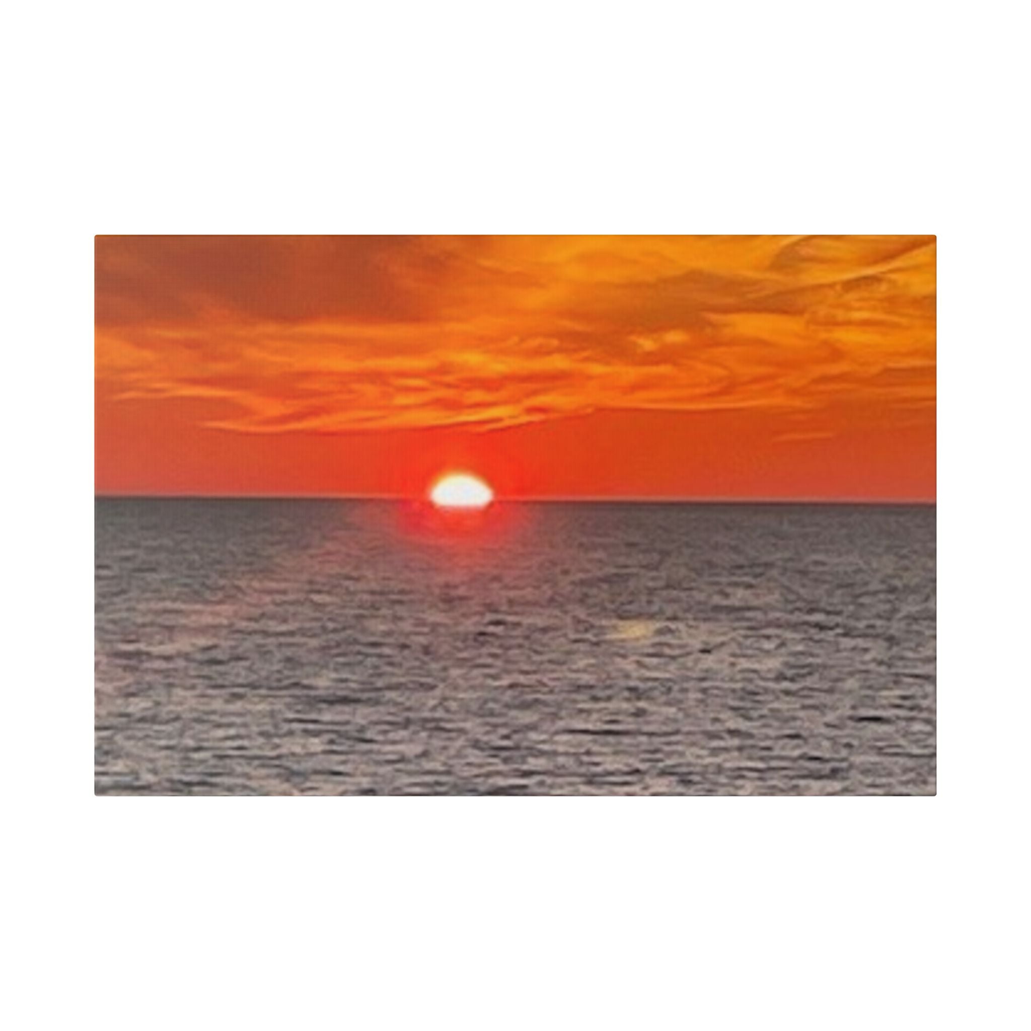Classic Stretched Canvas Ocean Sunset