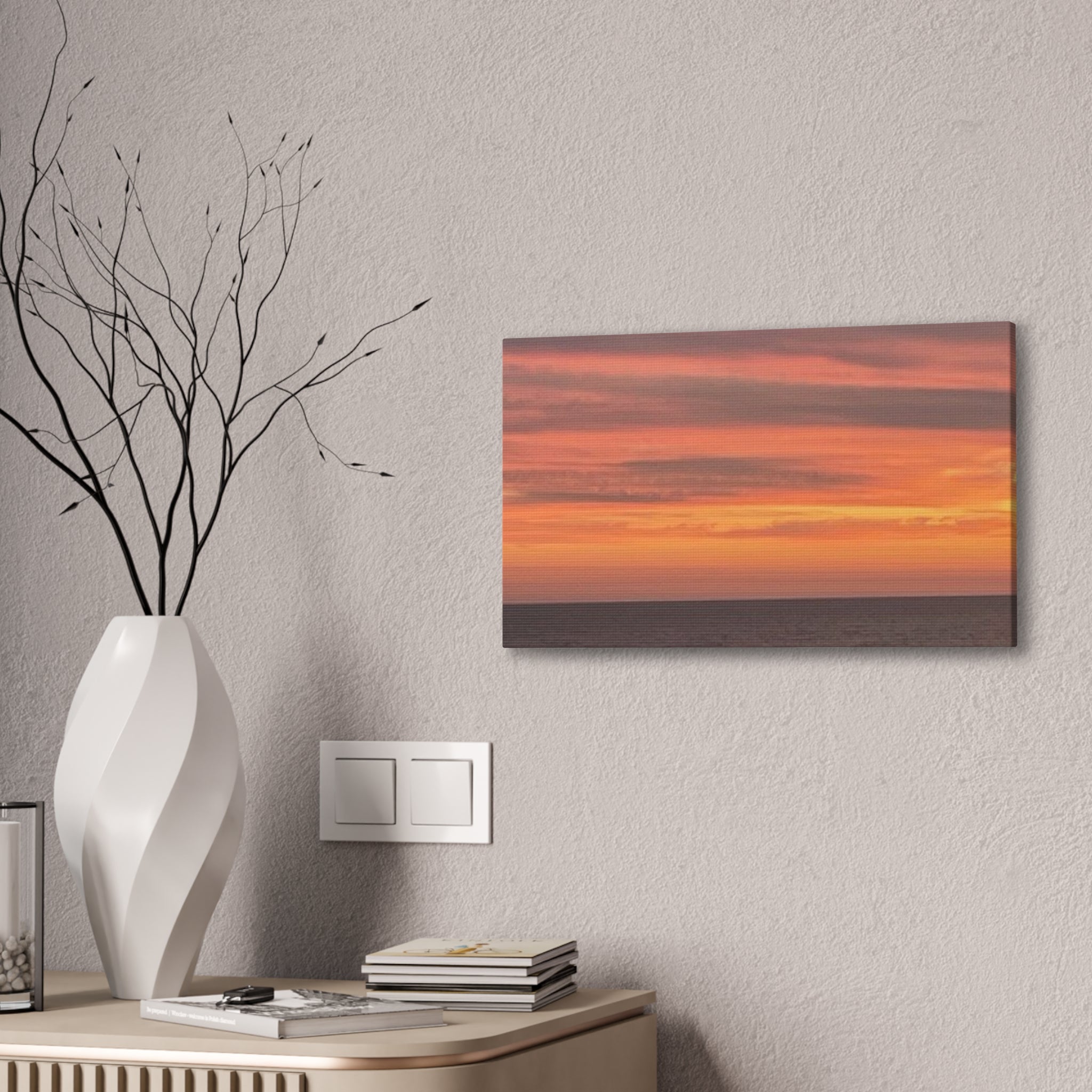 Canvas Stretched Evening Ocean View