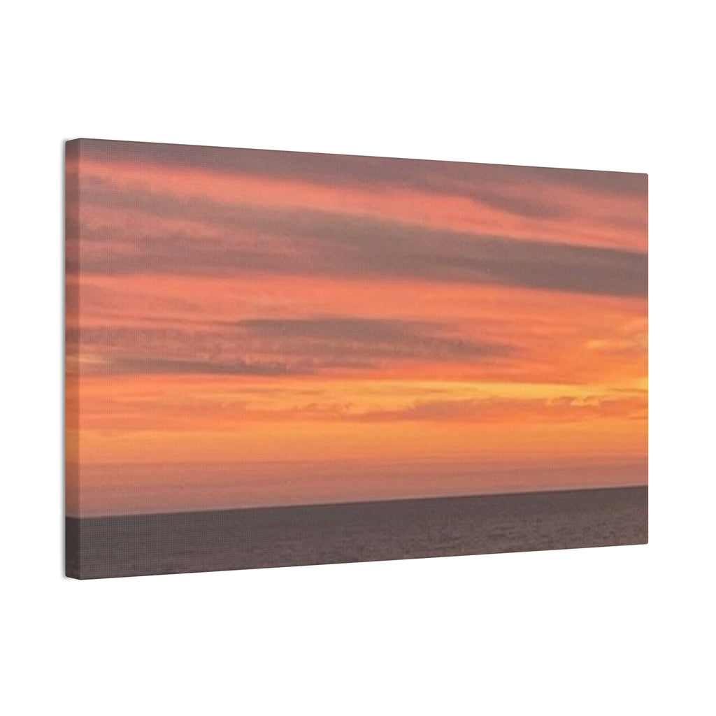 Canvas Stretched Evening Ocean View