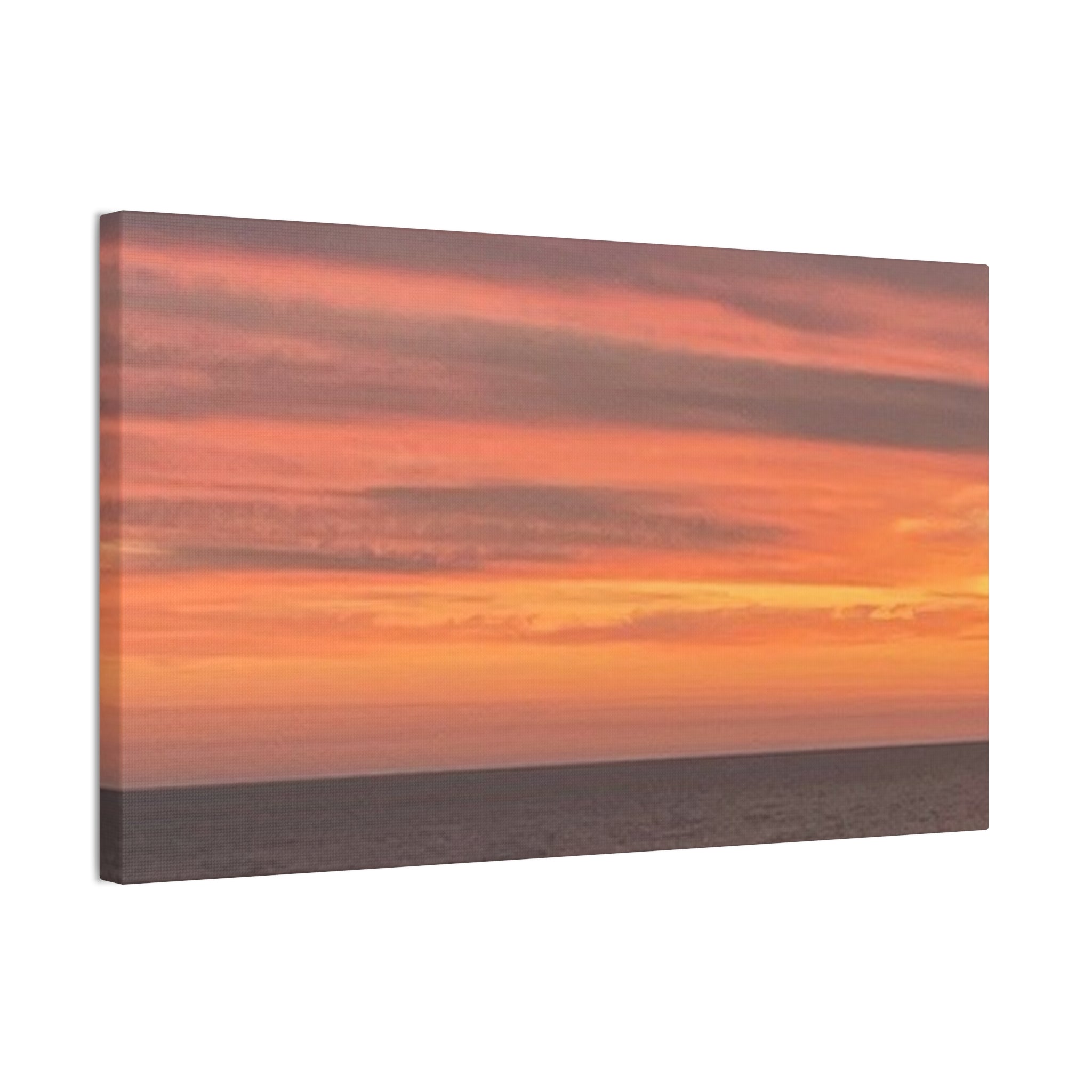 Canvas Stretched Evening Ocean View