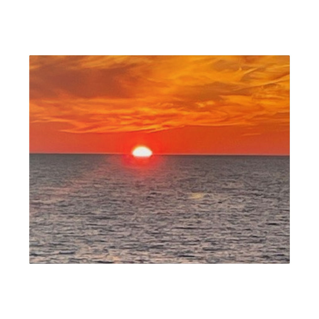 Classic Stretched Canvas Ocean Sunset