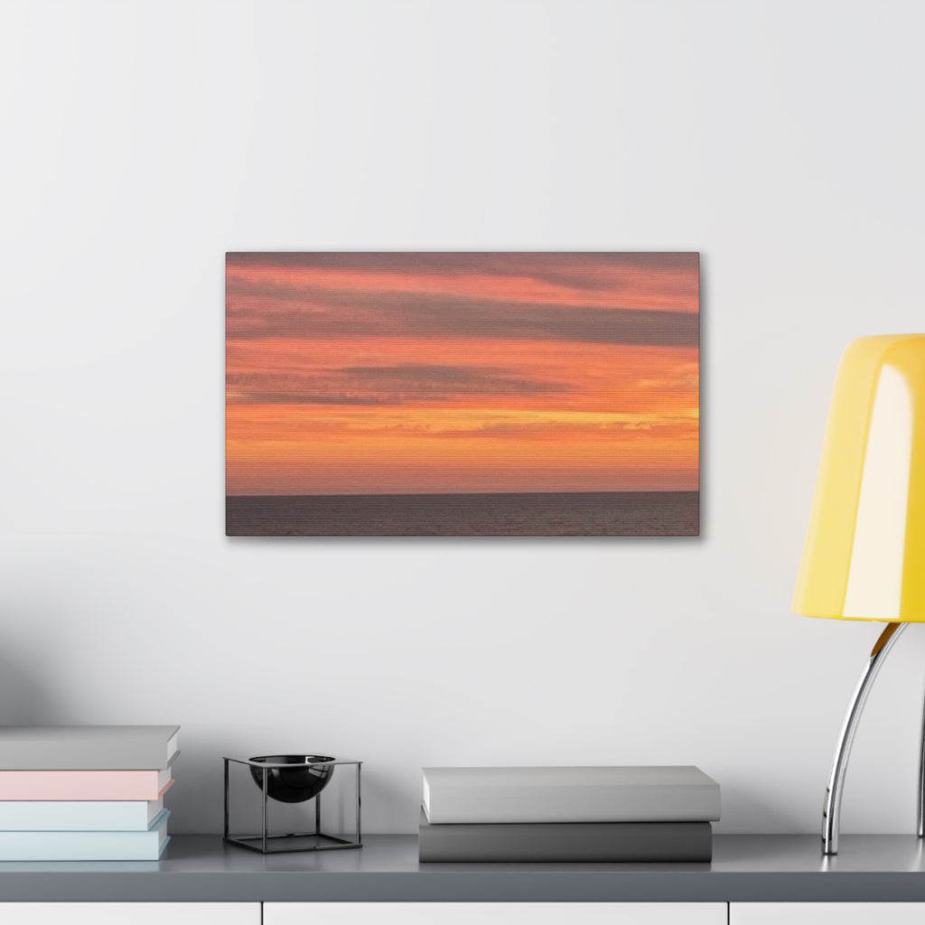 Canvas Stretched Evening Ocean View