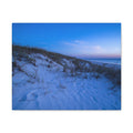 Blue Dune Beach Canvas Print — Serene Coastal Wall Art