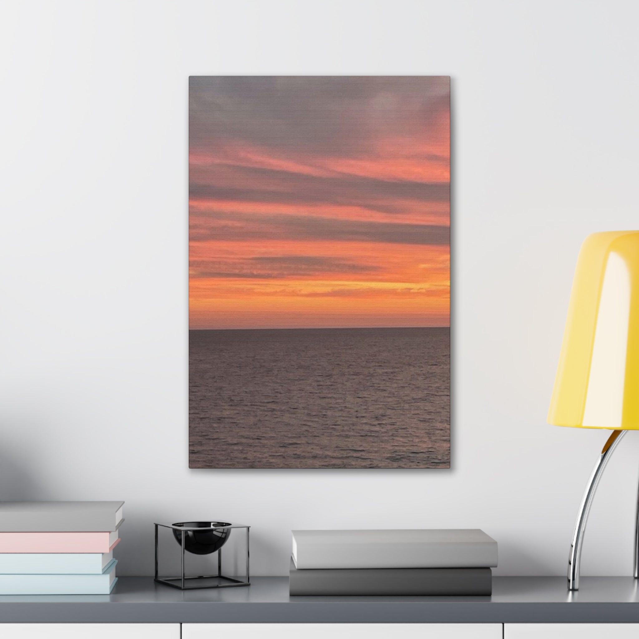Canvas Stretched Evening Ocean View