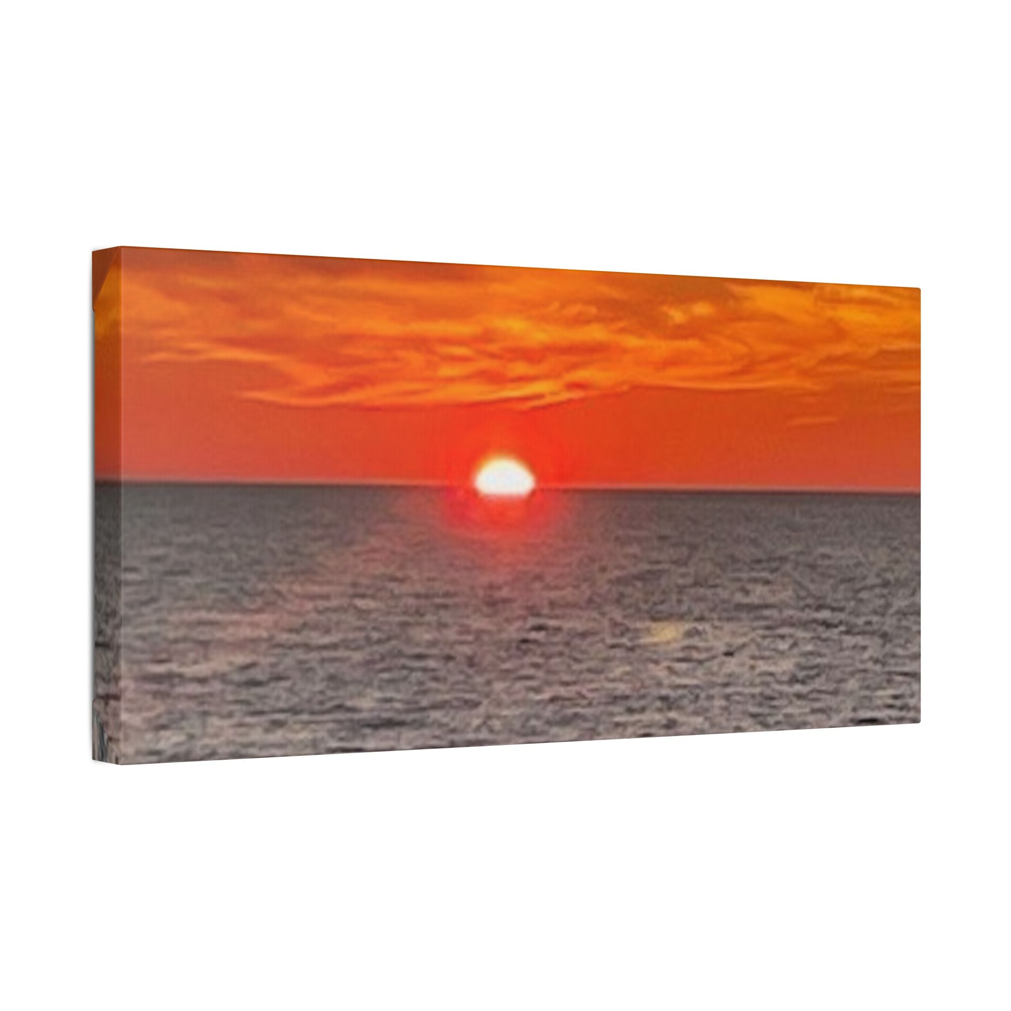 Classic Stretched Canvas Ocean Sunset