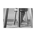 Pier Underboard Black & White Canvas Print